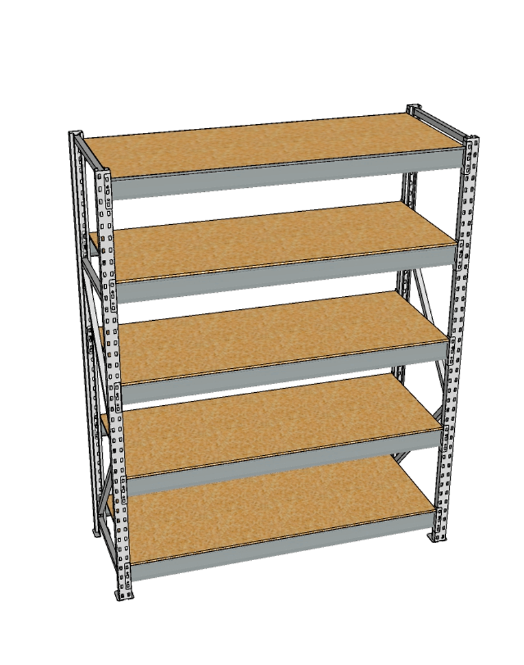 Стеллаж грузовой СГР 2000x1500x500 5 полок (ДСП) купить в Волгограде Стеллаж грузовой СГР 2000x1500x500 5 полок (ДСП) купить в Волгограде