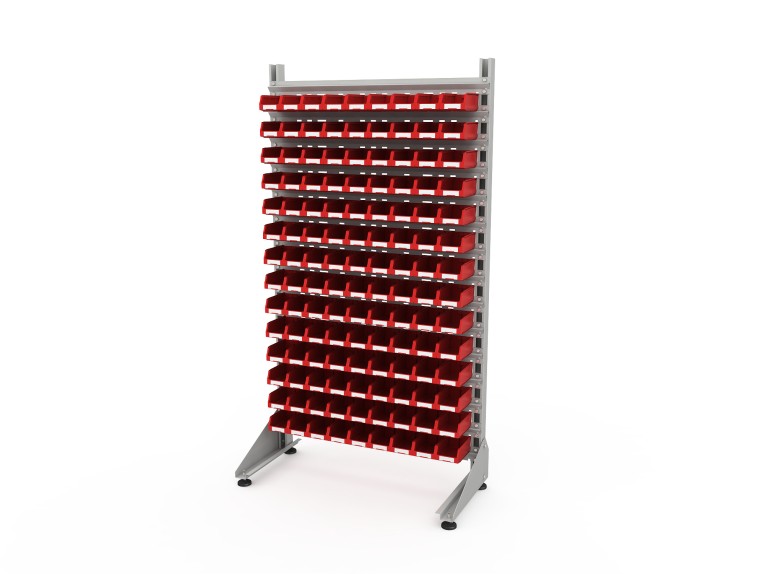 Стеллаж для пластиковых лотков SORTEX односторонний 1800x1000x450.01 купить в Волгограде