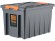 Контейнер особопрочный Rox Box PRO 70 (589х396х355 мм с крышкой и клипсами, на роликах, антрацит) купить в Волгограде