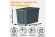 Контейнер особопрочный Rox Box PRO 70 (589х396х355 мм с крышкой и клипсами, на роликах, антрацит) купить в Волгограде