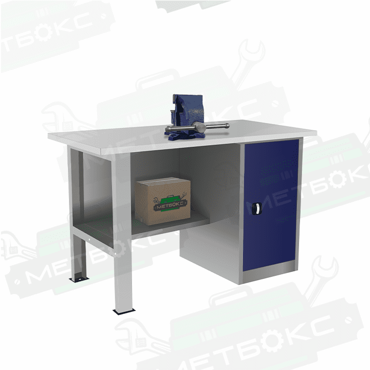 Однотумбовый слесарный верстак ВП-2/1,4 купить в Волгограде Однотумбовый слесарный верстак ВП-2/1,4 купить в Волгограде