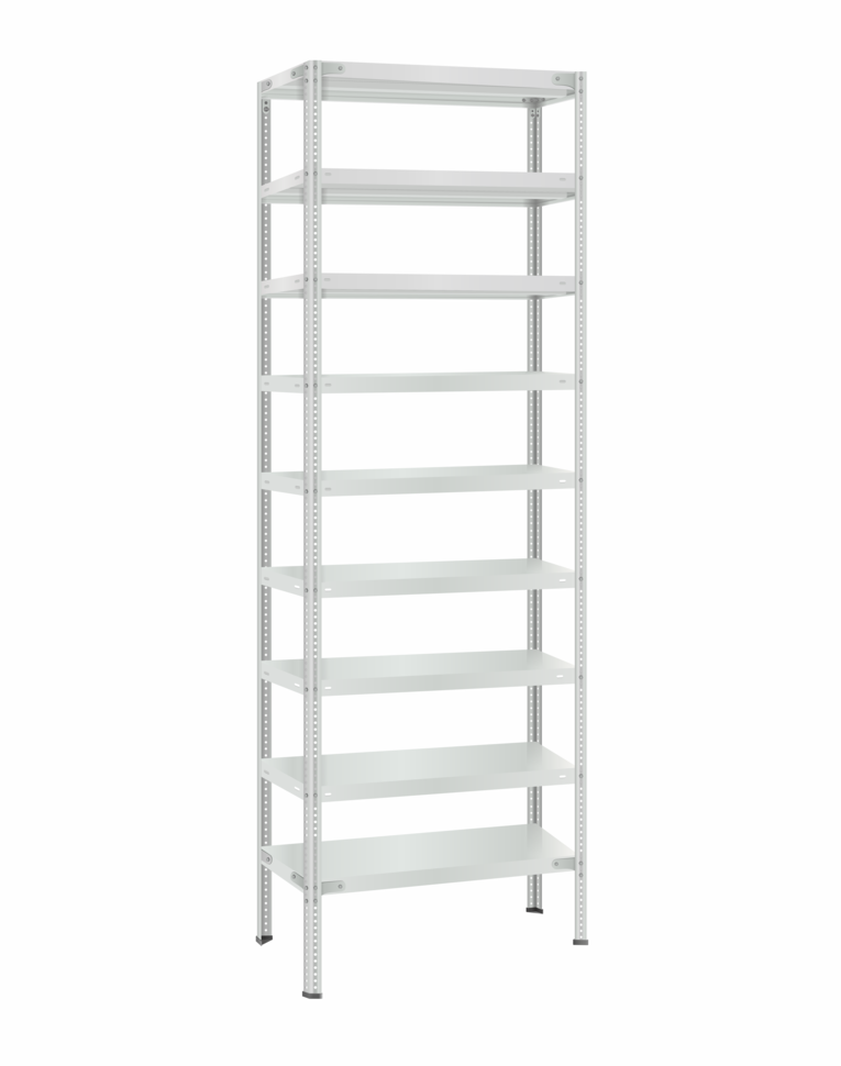 Стеллаж металлический Титан МС-500 2400х700х300 9 полок купить в Волгограде Стеллаж металлический Титан МС-500 2400х700х300 9 полок купить в Волгограде