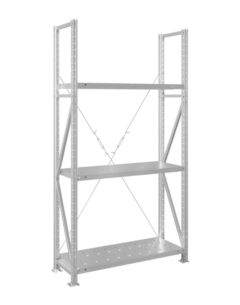 Стеллаж MS U 2500x1200x500 3 полки (350 кг, перф) купить в Волгограде Стеллаж MS U 2500x1200x500 3 полки (350 кг, перф) купить в Волгограде