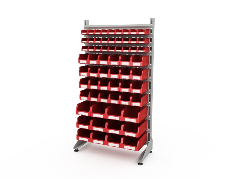 Стеллаж для пластиковых лотков SORTEX односторонний 1800x1000x450.05 купить в Волгограде