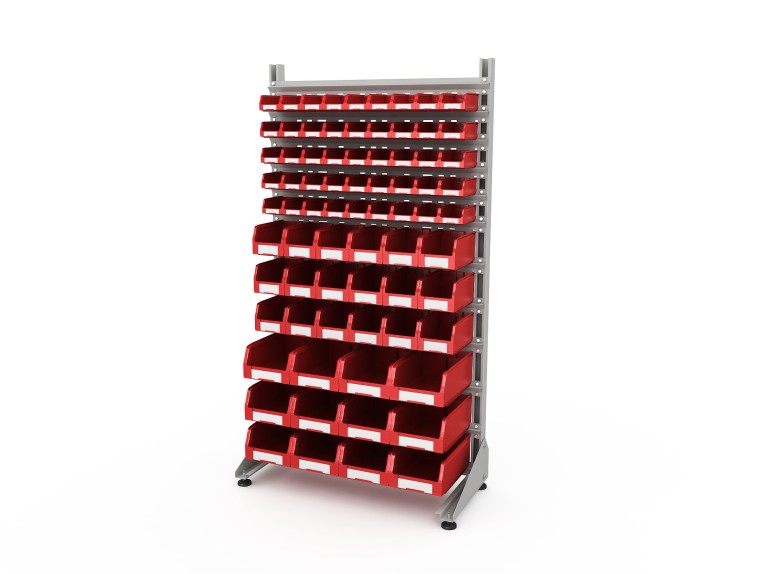 Стеллаж для пластиковых лотков SORTEX односторонний 1800x1000x450.06 купить в Волгограде