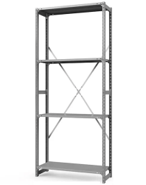 Стеллаж ТСУ 2500x700x300 4 полки (150 кг, металл)