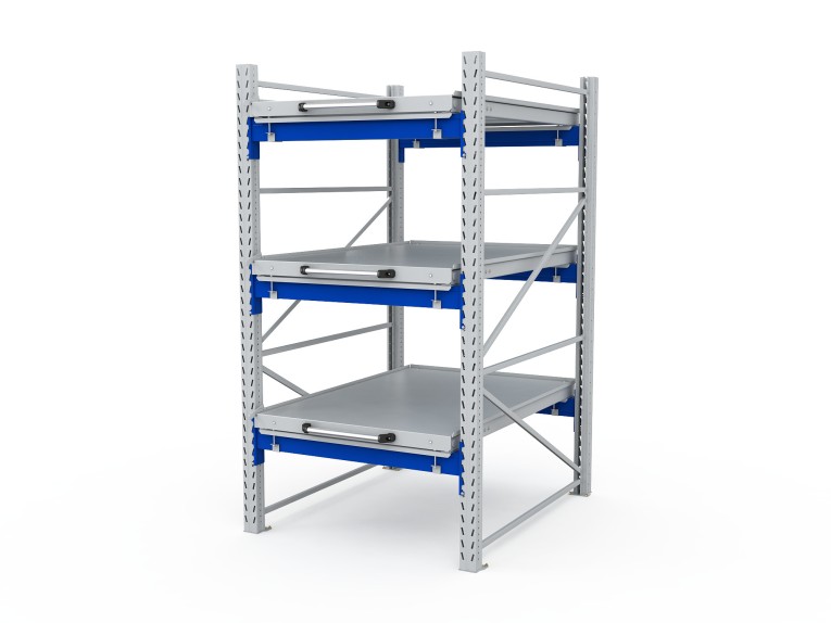 Стеллаж с выкатными платформами S-HEAVY 1000/900 (3 яруса хранения) купить в Волгограде Стеллаж с выкатными платформами S-HEAVY 1000/900 (3 яруса хранения) купить в Волгограде