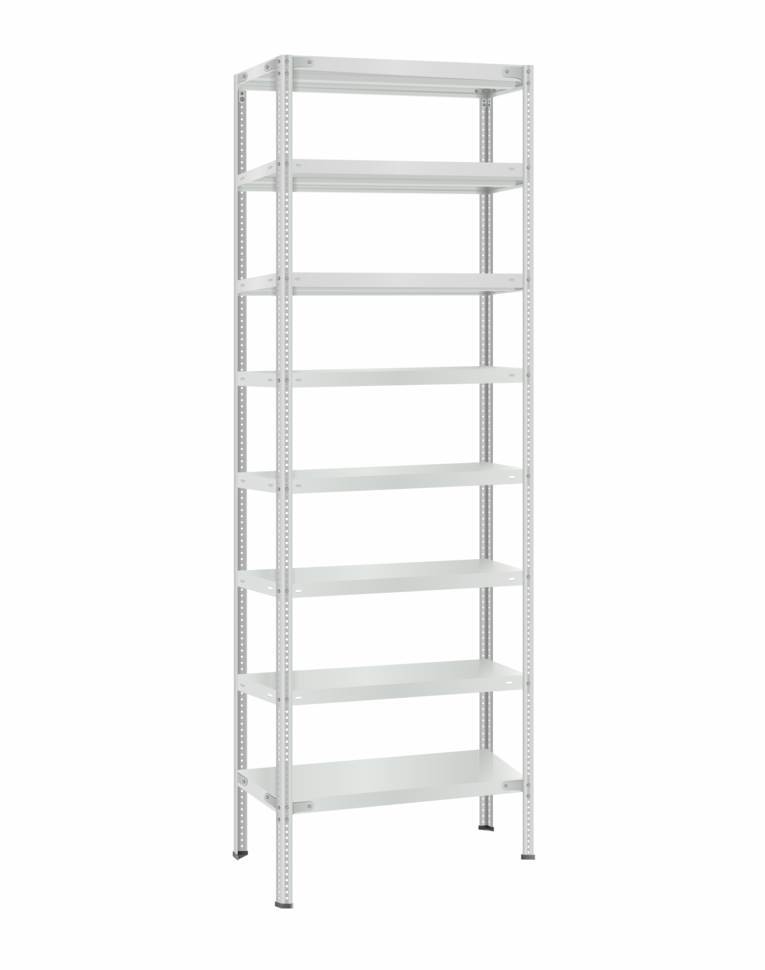 Стеллаж металлический Титан МС-500 2400х700х400 8 полок купить в Волгограде Стеллаж металлический Титан МС-500 2400х700х400 8 полок купить в Волгограде