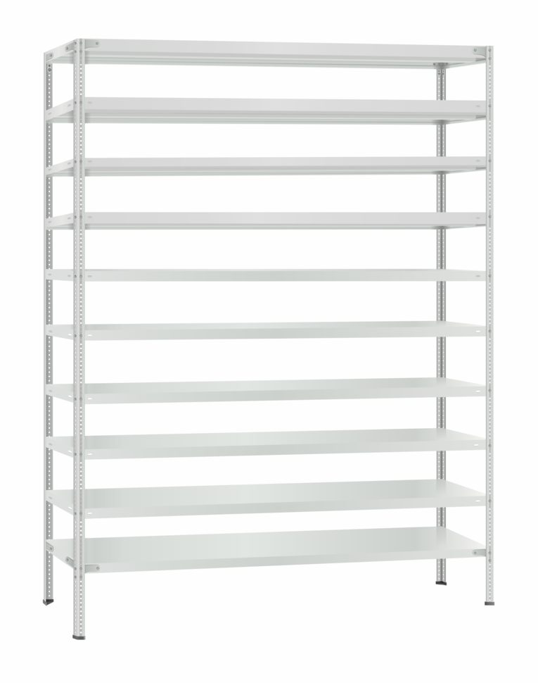 Стеллаж металлический Титан МС-500 2400х1500х300 10 полок купить в Волгограде Стеллаж металлический Титан МС-500 2400х1500х300 10 полок купить в Волгограде