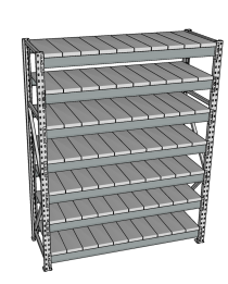 Стеллаж грузовой СГР 2500x2100x1000 7 полок (металл) Стеллаж грузовой СГР 2500x2100x1000 7 полок (металл)