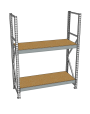 Стеллаж грузовой СГР 2000x900x400 2 полки (ДСП) Стеллаж грузовой СГР 2000x900x400 2 полки (ДСП)