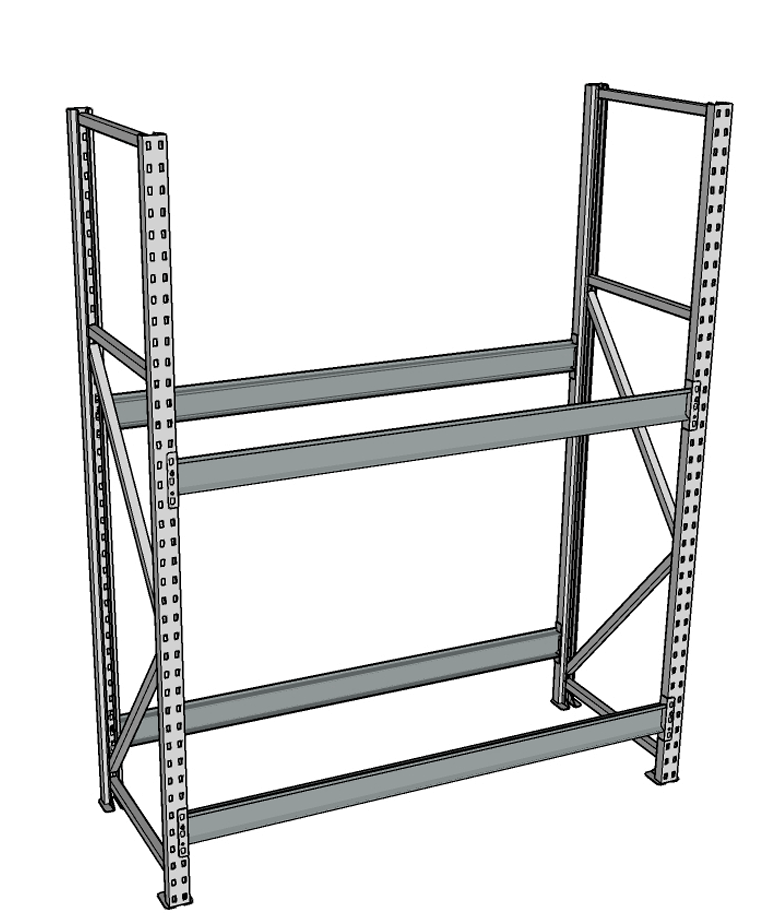 Стеллаж грузовой СГР 3000x900x600 2 полки (без настила) купить в Волгограде Стеллаж грузовой СГР 3000x900x600 2 полки (без настила) купить в Волгограде