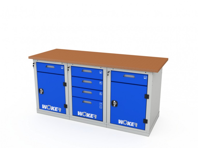 Верстак трехтумбовый WOKER PRO 3242.1800 купить в Волгограде Верстак трехтумбовый WOKER PRO 3242.1800 купить в Волгограде